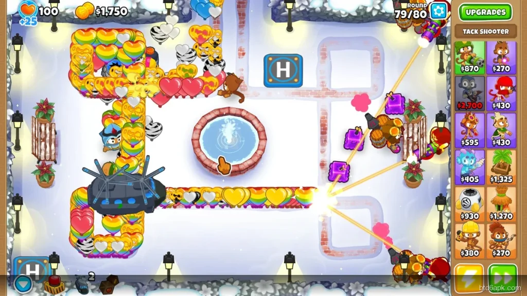 Bloons TD 6 MOD APK all 100+ maps and game modes unlocked including Odyssey and Races