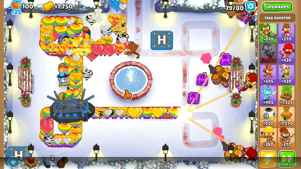 Bloons TD 6 MOD APK all 100+ maps and game modes unlocked including Odyssey and Races