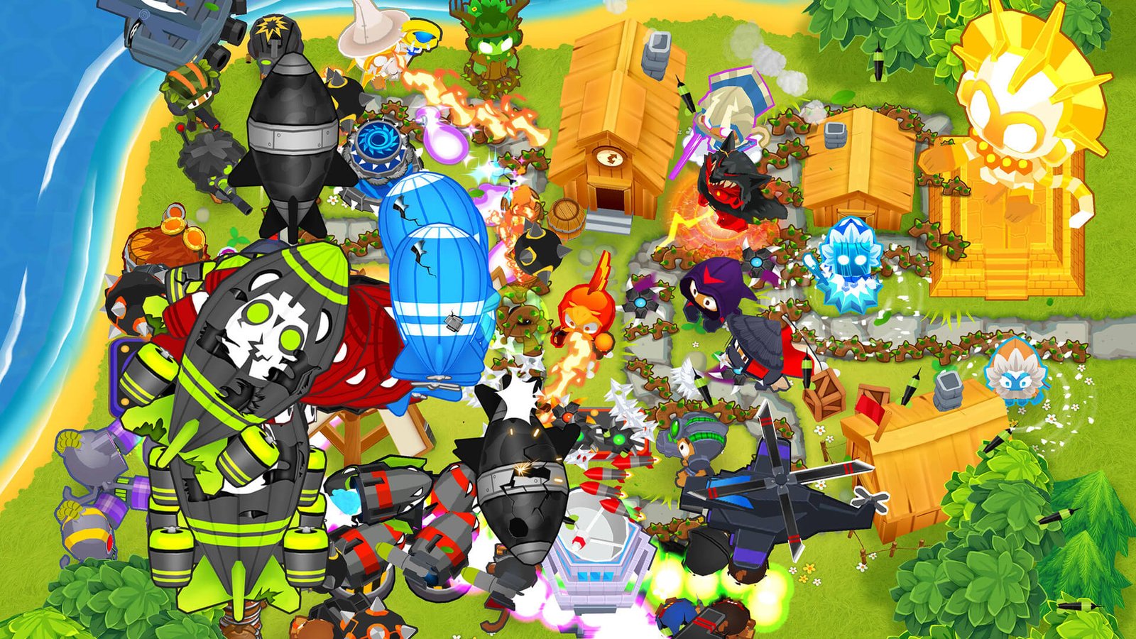 Bloons TD 6 APK gameplay screenshot - monkey towers vs bloons on Android